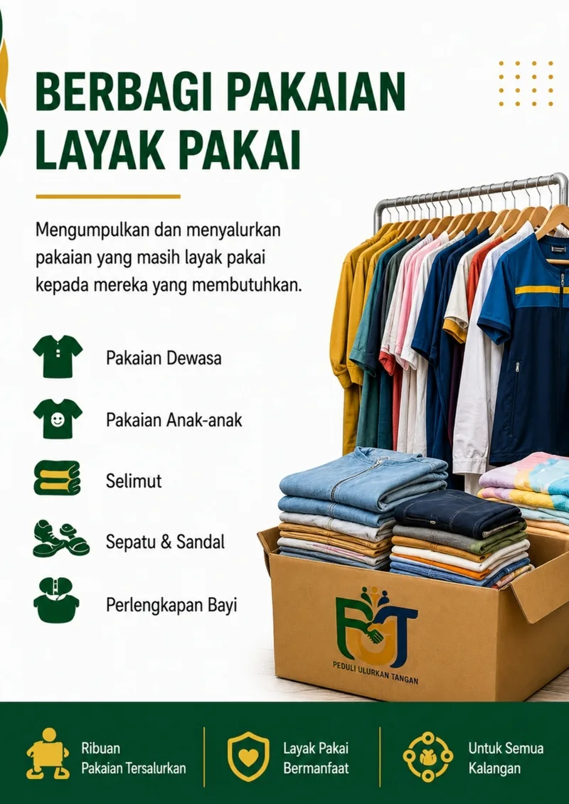 8 Berbagi Pakaian Layak Pakai